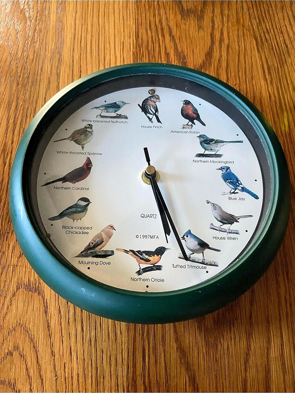 Mark Feldstein & Associates The Original Singing Bird Clock Green